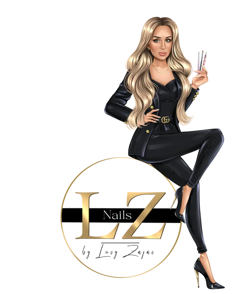 Lucy Nails Partizánske – Lucia a zlaté logo